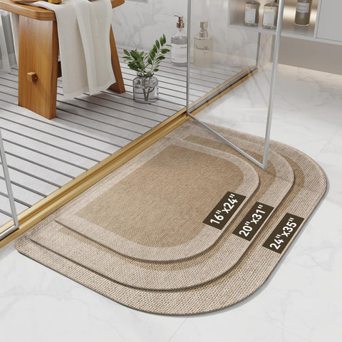 YDKGL bath mat with non-slip backing for safe, dry floors.