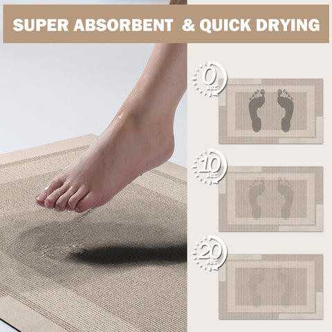 YDKGL easy-to-clean durable bath rug resists stains and wear.