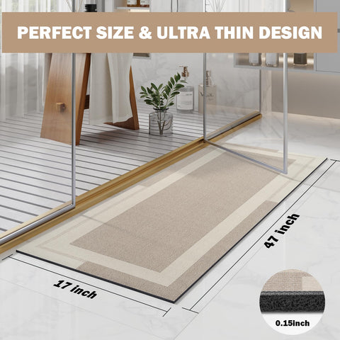YDKGL bath mat texture close-up highlights rubber backing for strong grip