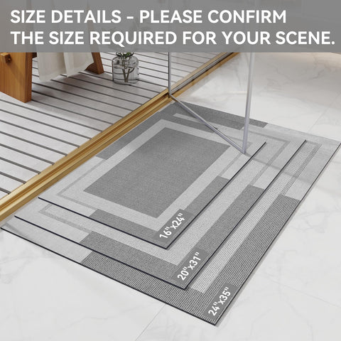 YDKGL ultra-thin bath mat keeps doors clear and feet secure.