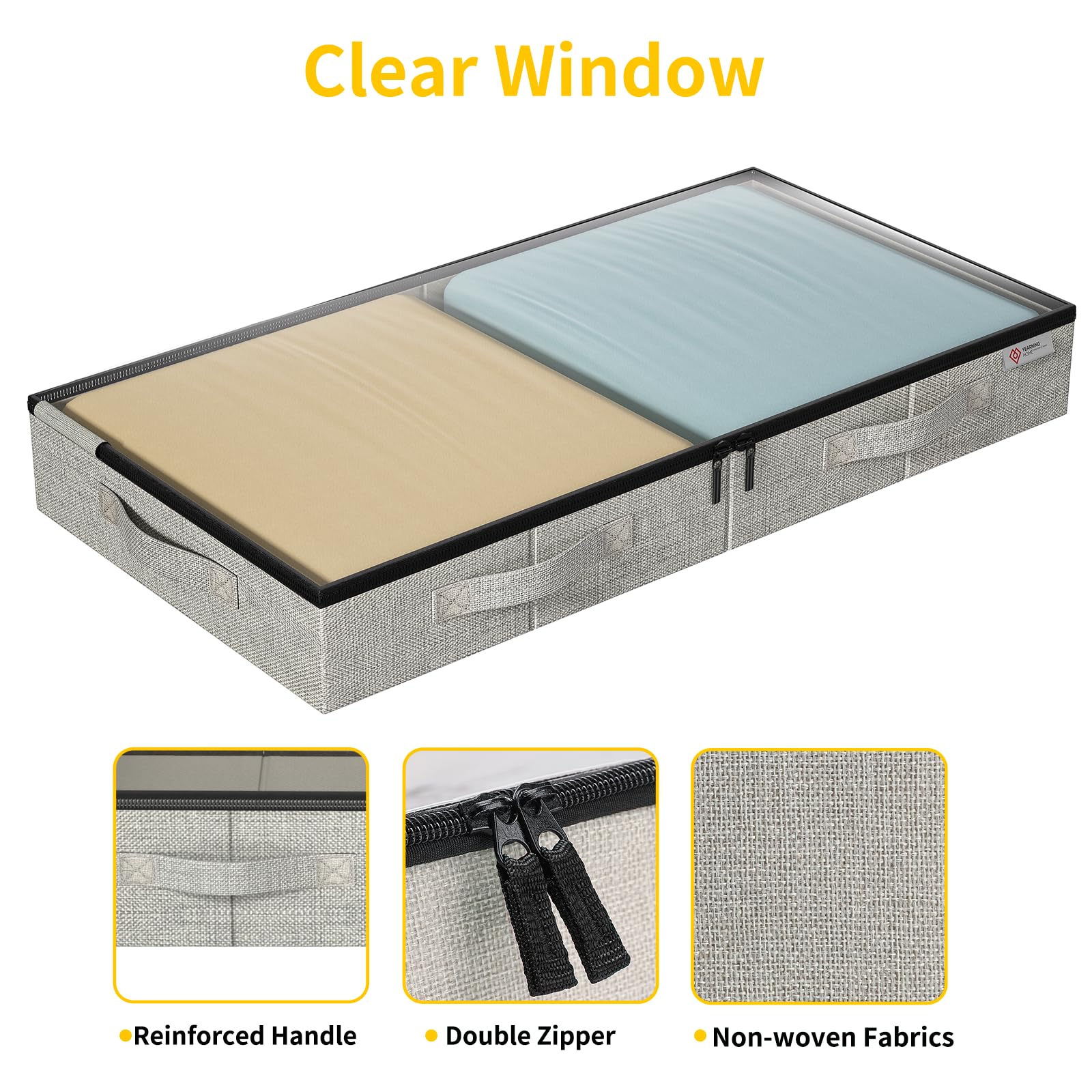 YearningHome breathable and waterproof material keeps contents clean and protected