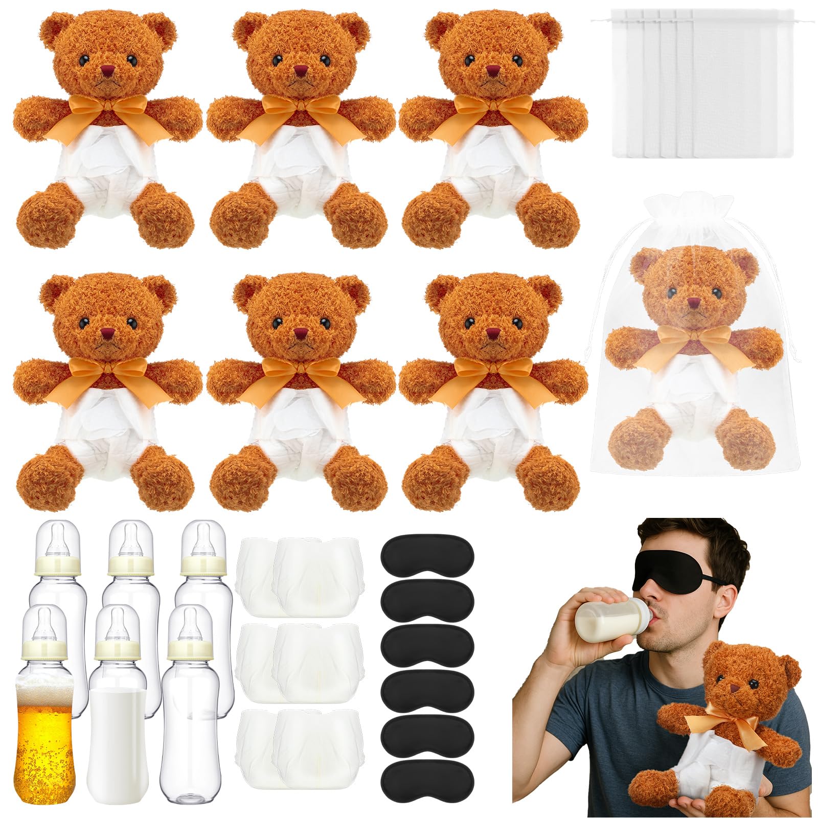 Yearntown 12-inch bear keepsake for baby shower guests