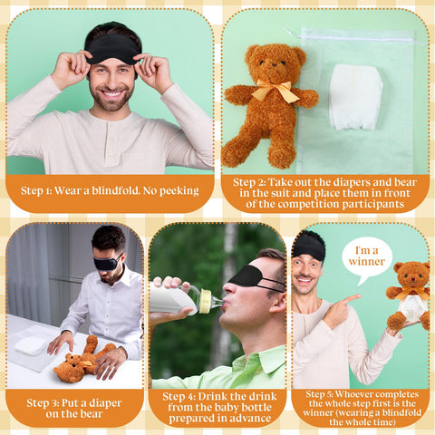 Yearntown disposable diapers kit for playful diaper-changing games