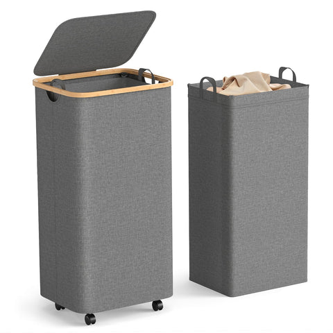 Yecaye 100L laundry hamper with foldable design for easy storage