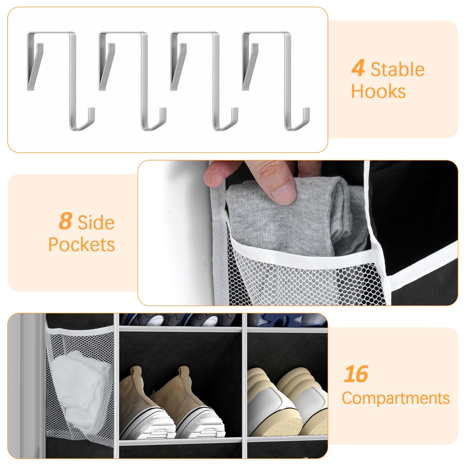 Yecaye 45-degree slope design keeps shoes accessible and tidy