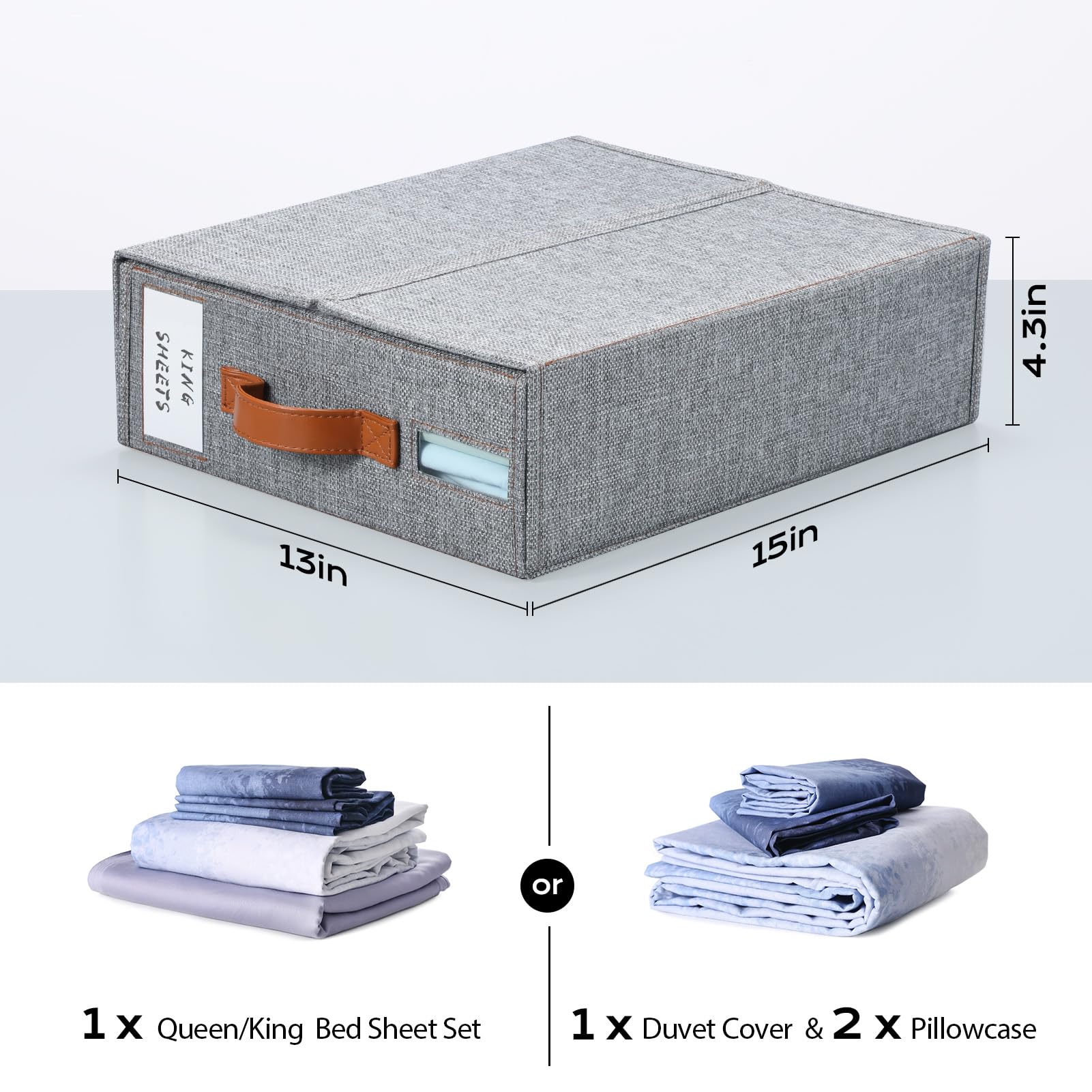 Yecaye bed sheet organizer sturdy material resists tearing