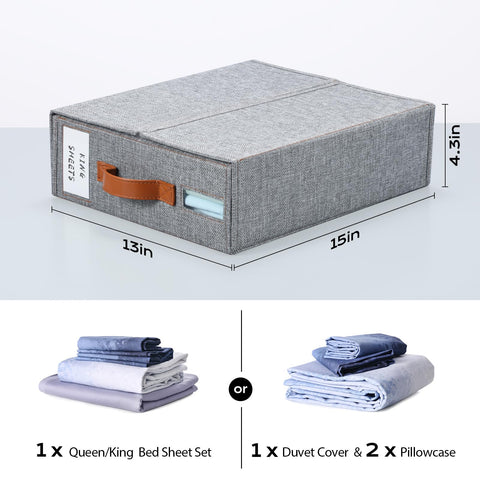 Yecaye bed sheet organizer sturdy material resists tearing