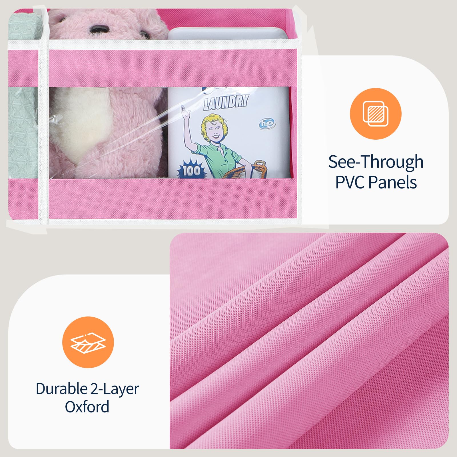 Yecaye see-through windows let you locate items at a glance.