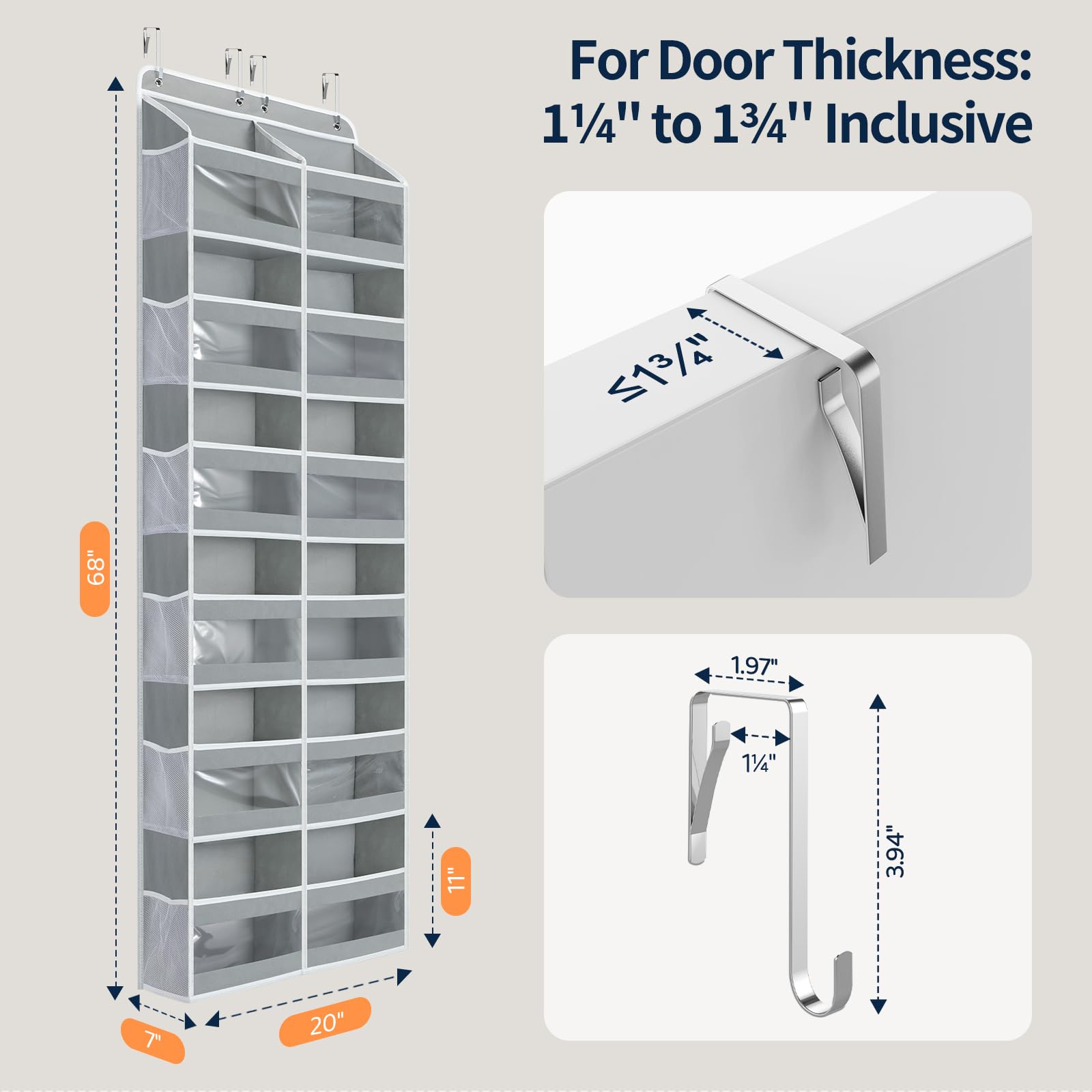Yecaye dorm room storage example on door great for compact spaces.