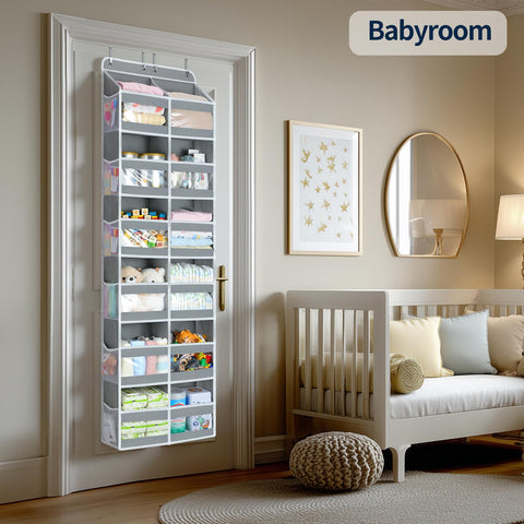 Yecaye kitchen pantry organizer on door for streamlined storage.