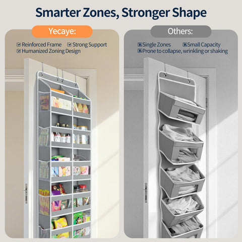 Yecaye see-through window pockets for quick item visibility