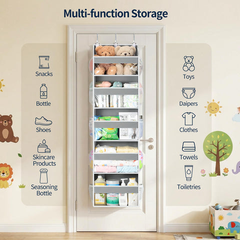 Yecaye over the door organizer ideal for bedroom and nursery storage