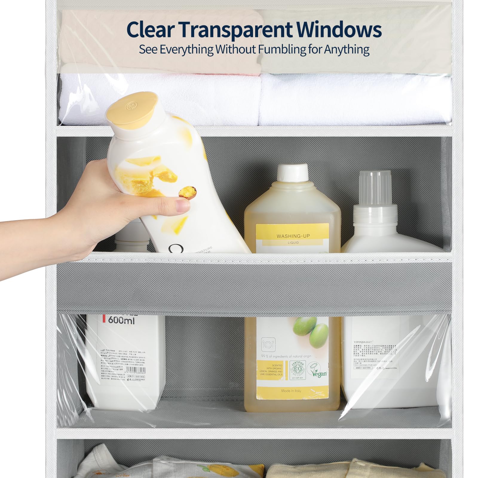 Yecaye over the door organizer fits doors up to 1.97 inches thick