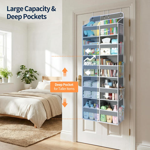 Yecaye door organizer side pockets for storing small items like keys and toys