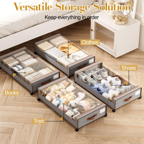 Yecaye slim under-bed design fits neatly under most beds.