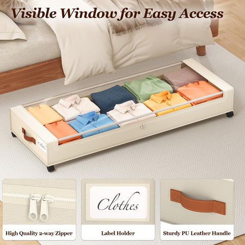 Yecaye under-bed storage 60L option for compact spaces.