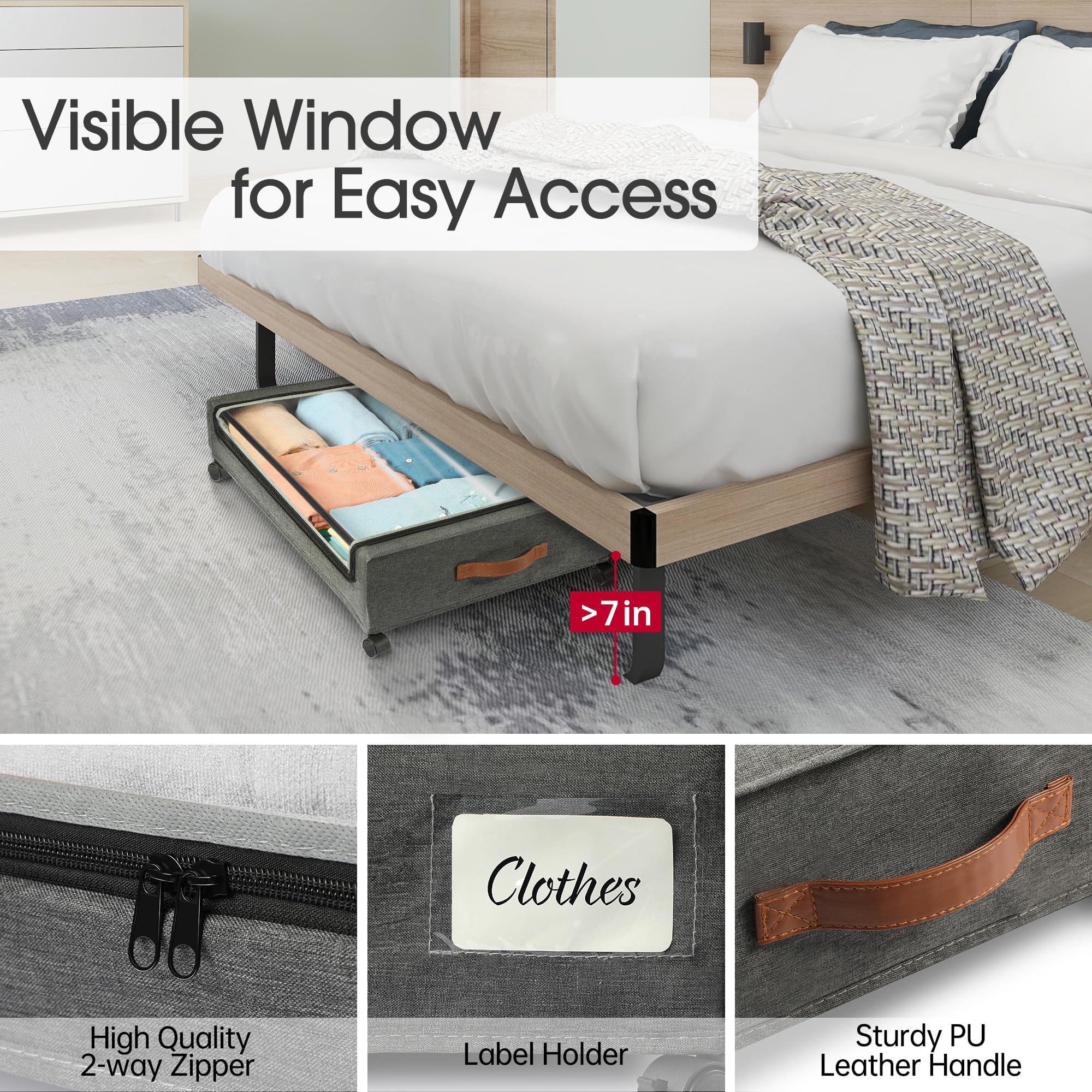 Yecaye durable fabric and metal frame support heavier items.