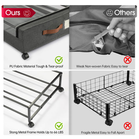 Yecaye storage label system helps organize contents at a glance.