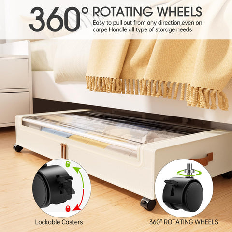 Yecaye under-bed storage 70L capacity ready for bulky items