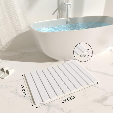 YEECOPON stone bath mat cleans easily with water or sandpaper.