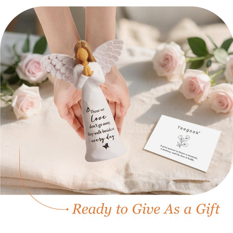 Yeegook memorial angel figurine evokes calm and remembrance at home