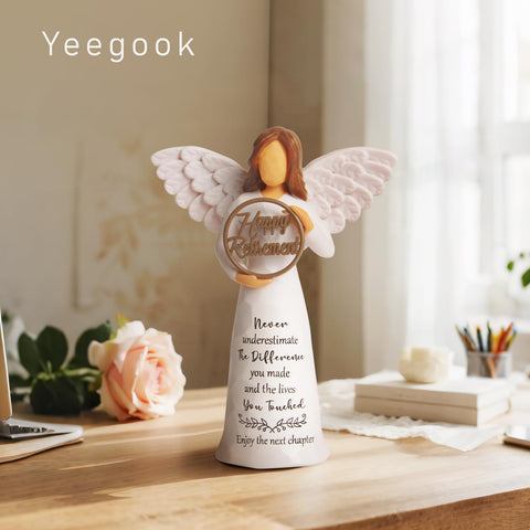 Yeegook retirement angel figurine in gift box, ready-to-gift keepsake.