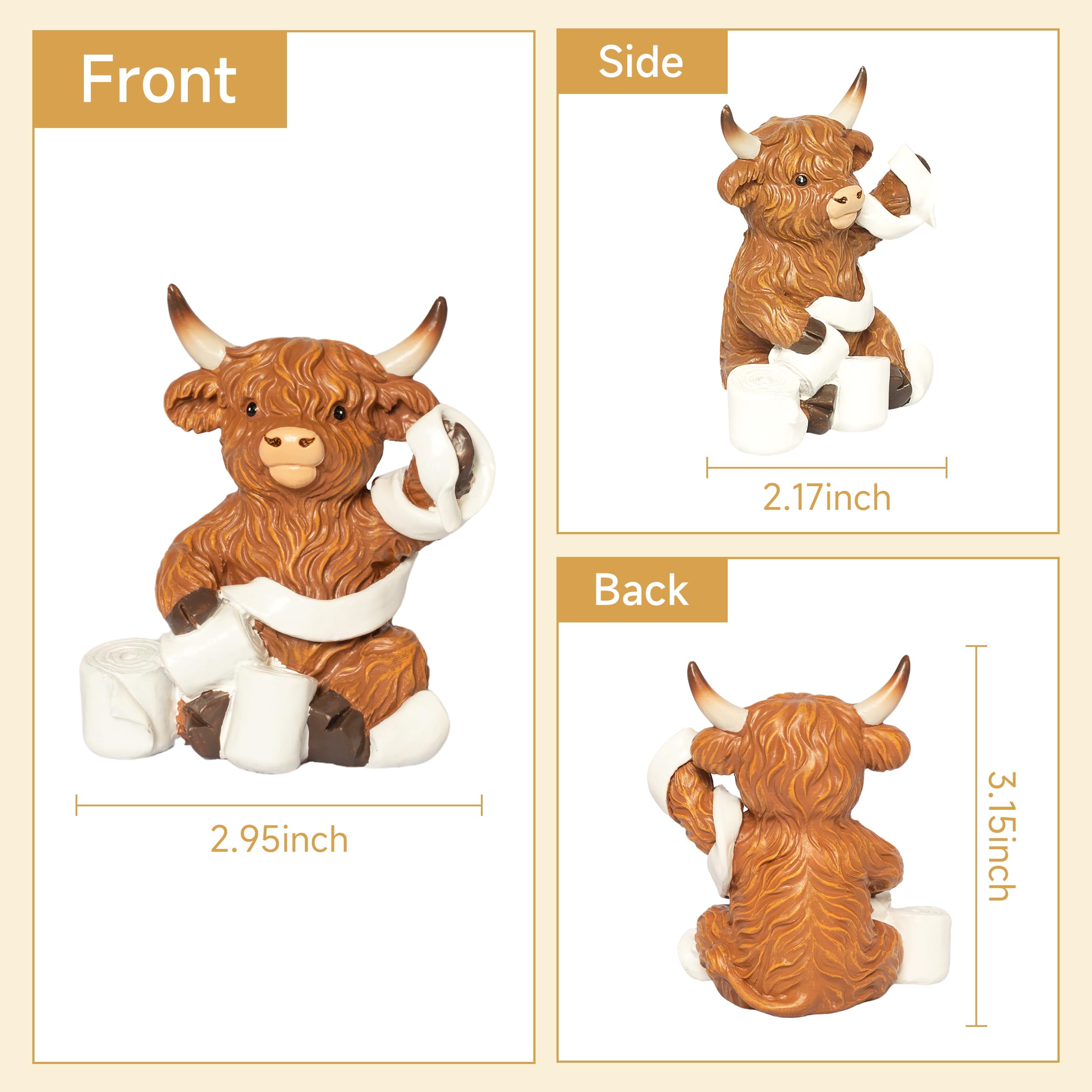YeehaWhoo Highland Cow packaging protects figures during shipping.
