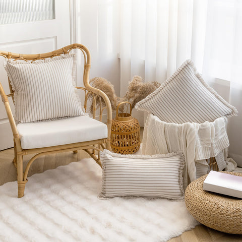 YEENAASY decorative square pillowcase anchors living room styling