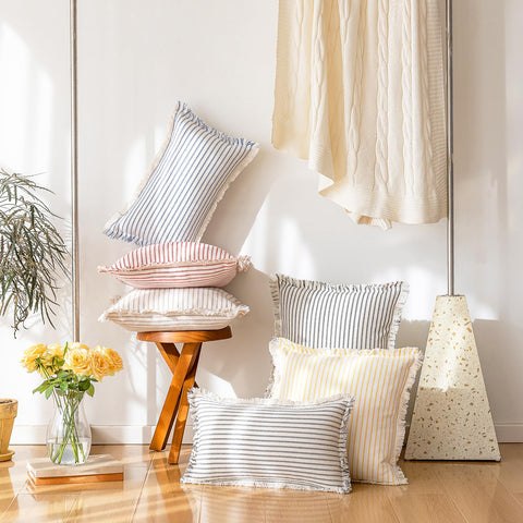YEENAASY decorative pillowcover ideal for sofa, bed, or outdoor seating