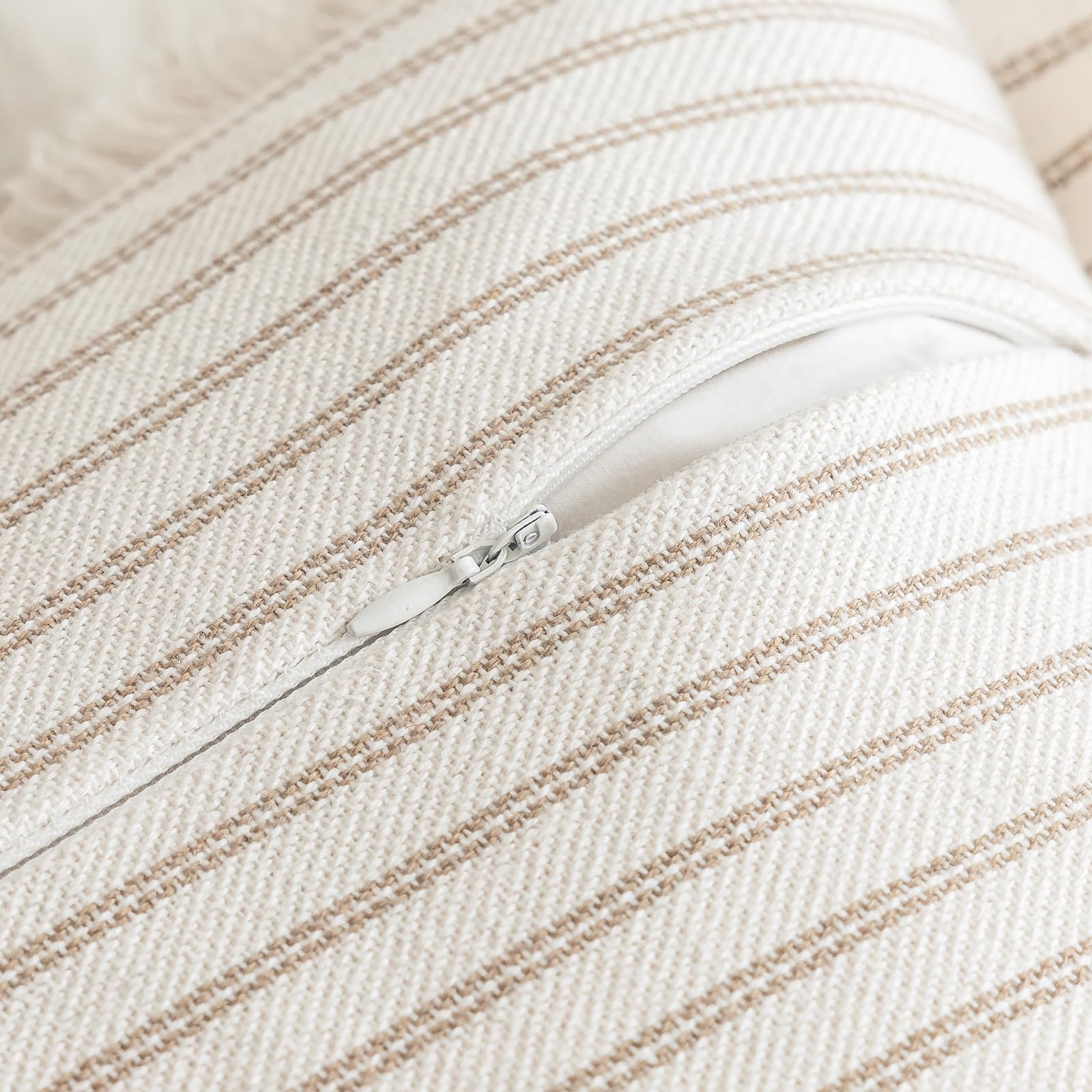 YEENAASY neutral khaki pillowcase complements any living space indoors and outdoors