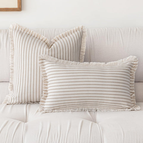 YEENAASY tassel-fringe pillow cover boosts boho appeal on any chair