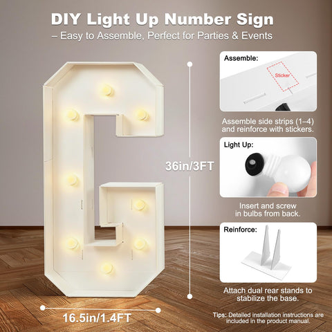Yeenuo foam-board Grad sign; pre-cut kit simplifies assembly.