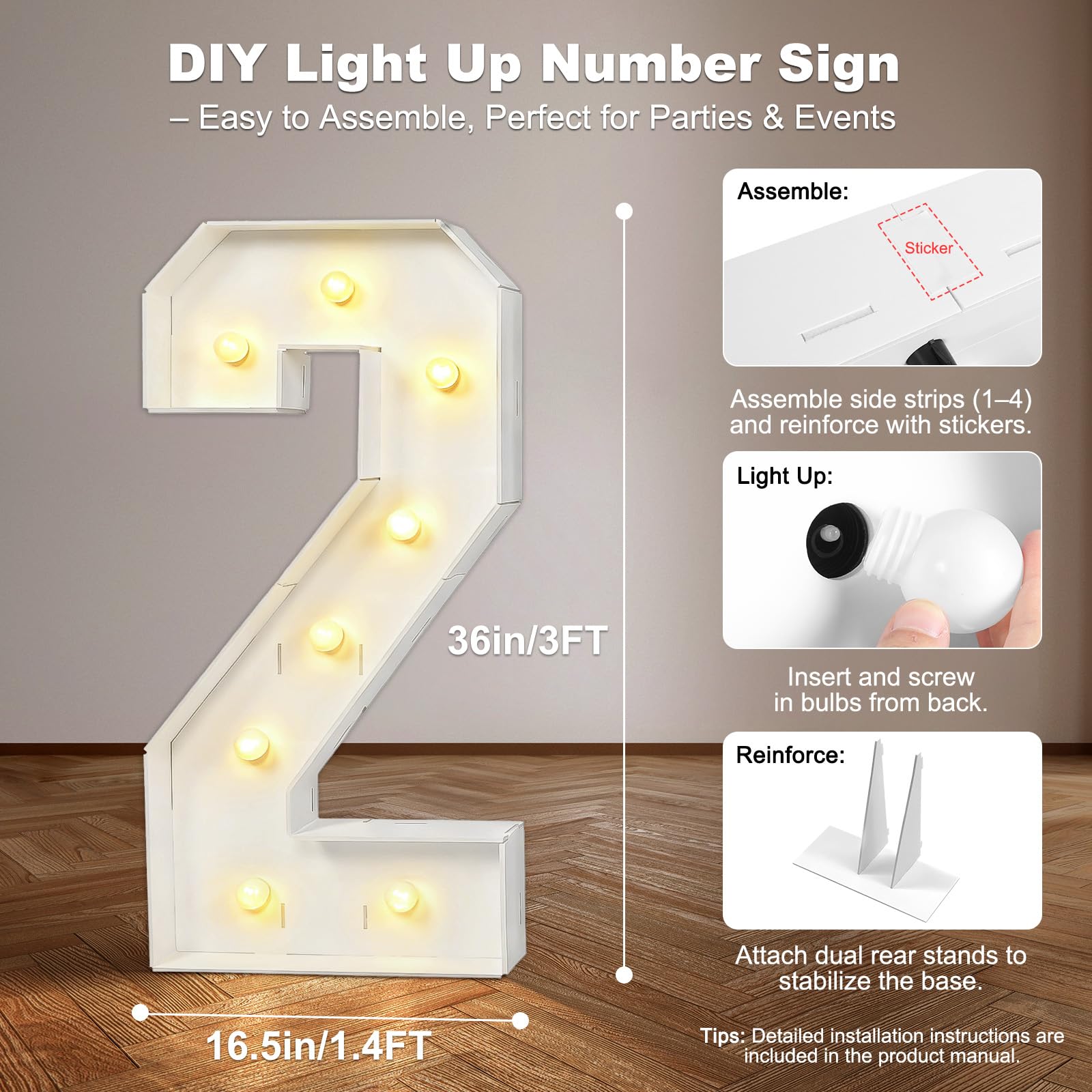 Yeenuo LED inside lighting creates warm glow for celebrations