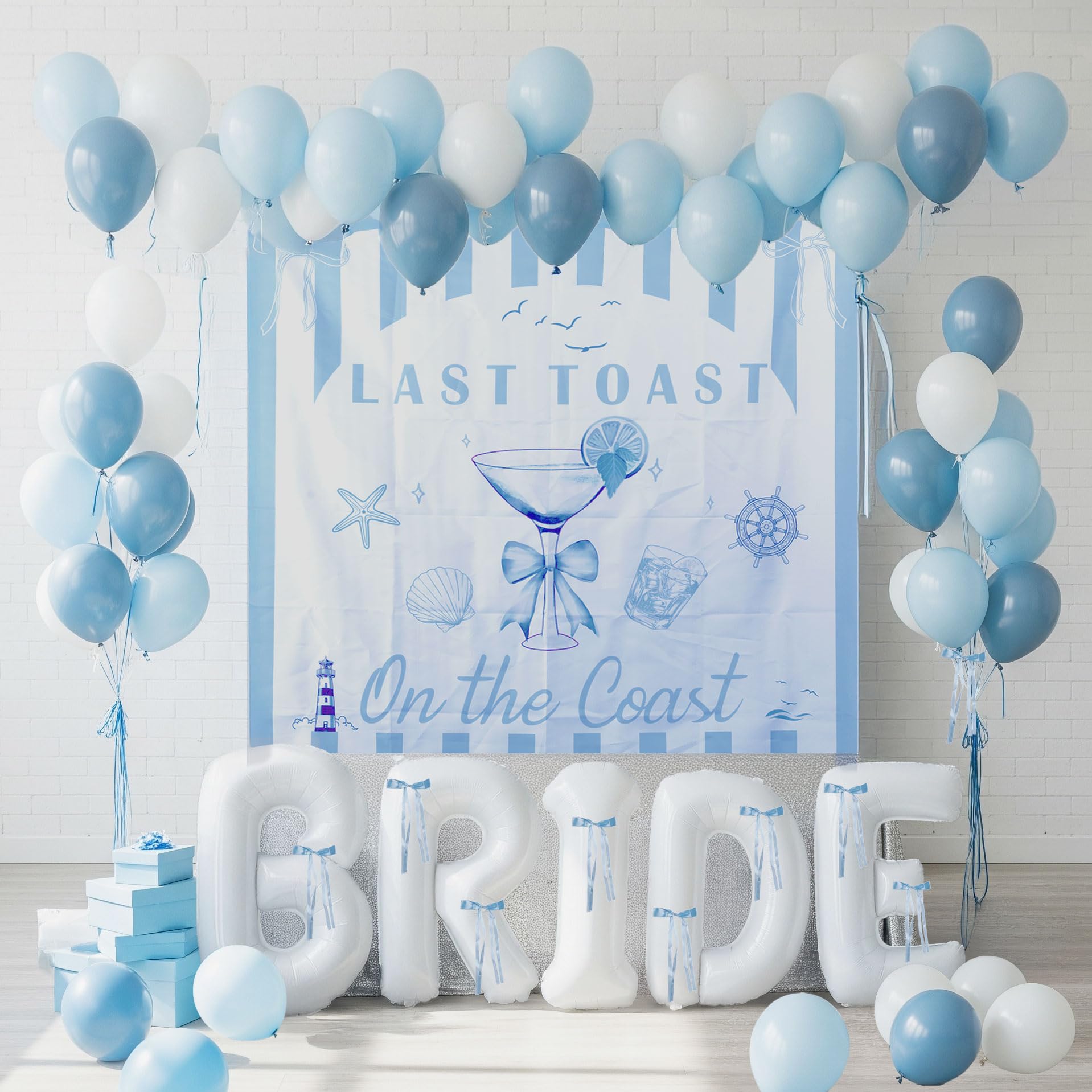 yeewaka Coastal chic palette complements a sea themed bachelorette party.