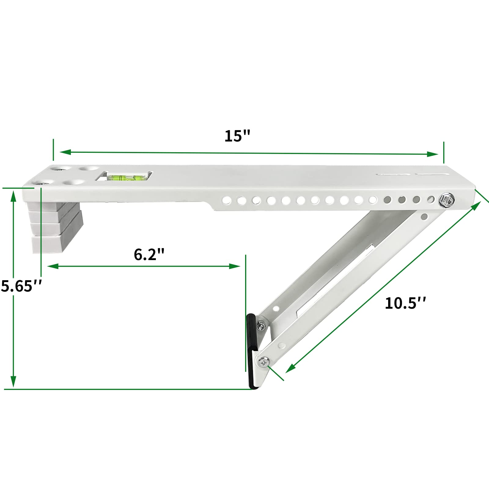 Yehchi AC bracket installed indoors for safe, easy setup without exterior work.