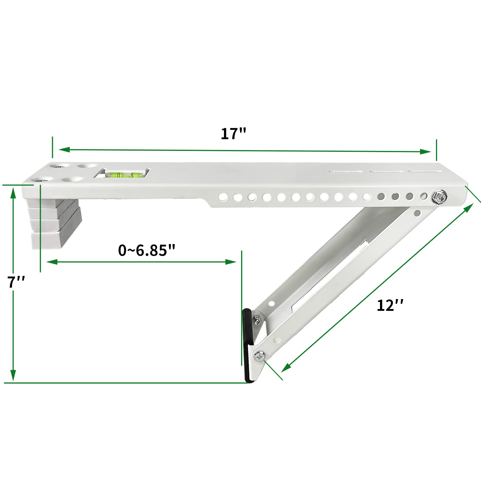 Yehchi window bracket supports up to 165 lbs for sturdy AC mounting.
