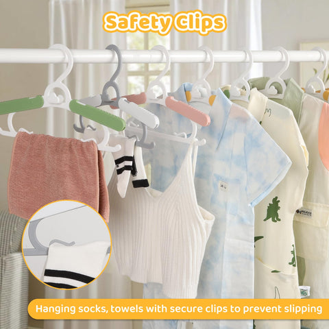 YeJieYJ adjustable 11-15 inch hangers grow with child from newborn to teen.