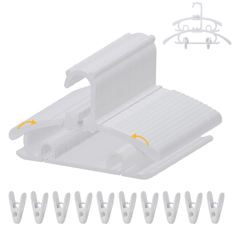 YeJieYJ baby hanger with 16 clips keeps outfits organized and wrinkle-free.