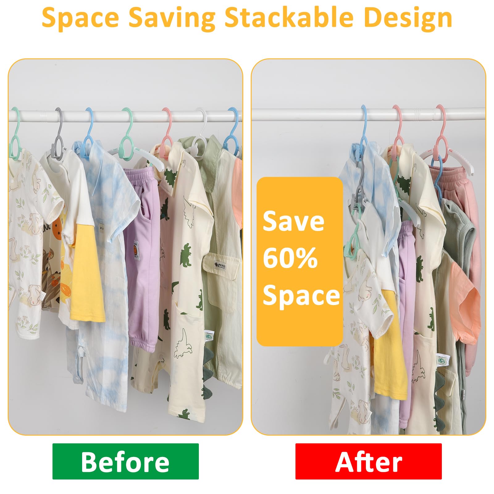 YeJieYJ baby hanger bottom clips hold small items securely.