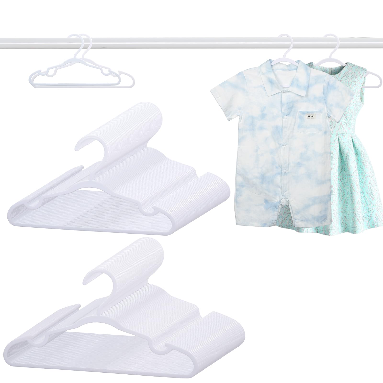 YeJieYJ baby hangers 11.42 inch, slim design keeps tiny outfits organized