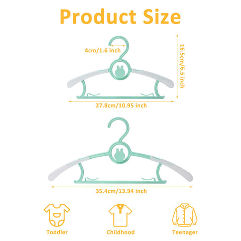 YeJieYJ kids hangers anti-slip keep clothes in place during daily changes.