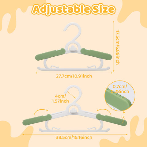YeJieYJ non-slip shoulder baby hangers secure tiny garments for neat storage.