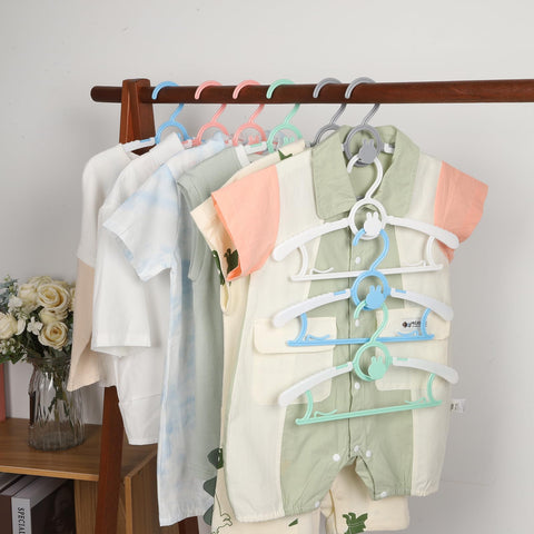 YeJieYJ space-saving closet hangers help organize small bedrooms.