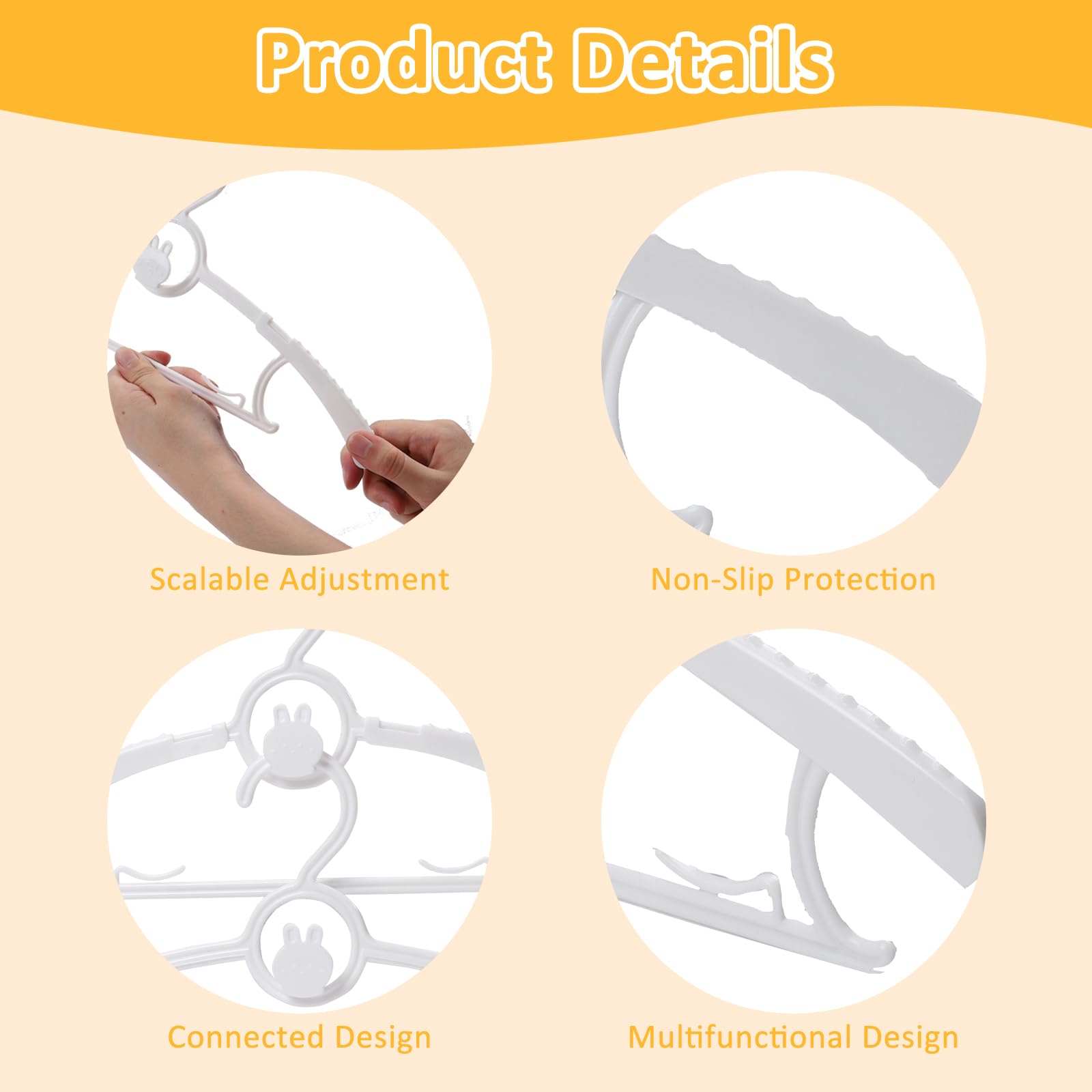 YeJieYJ space-saving clothes hangers maximize closet capacity.