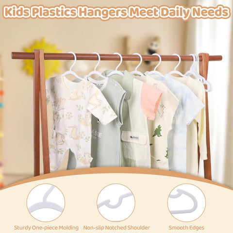 YeJieYJ toddler hangers help keep clothing shapes intact and organized.