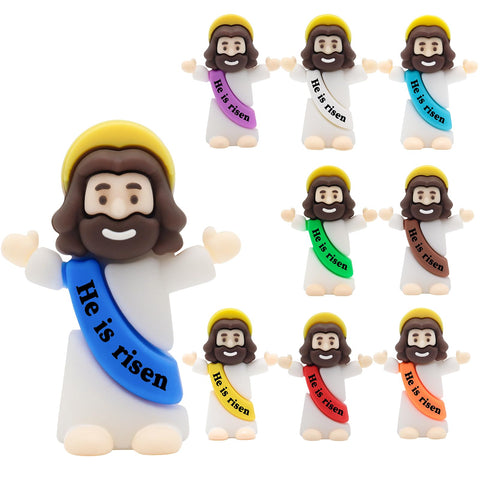 Yelakey mini Jesus figure offers 10 color options for customization.