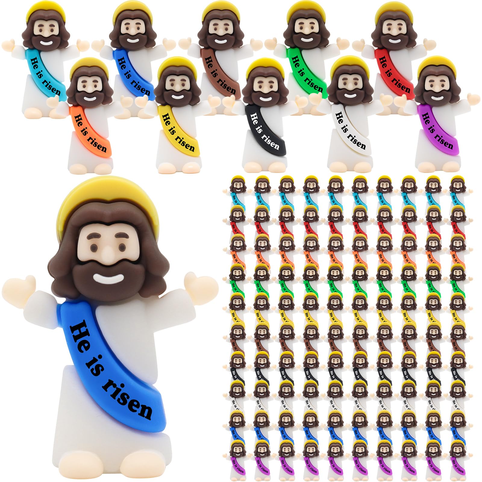 Yelakey Little Mini Jesus figure with color options for festive displays.