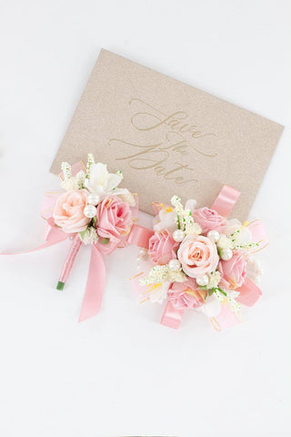 Yelinart boutonniere triangular design highlights modern masculine style for prom or wedding.
