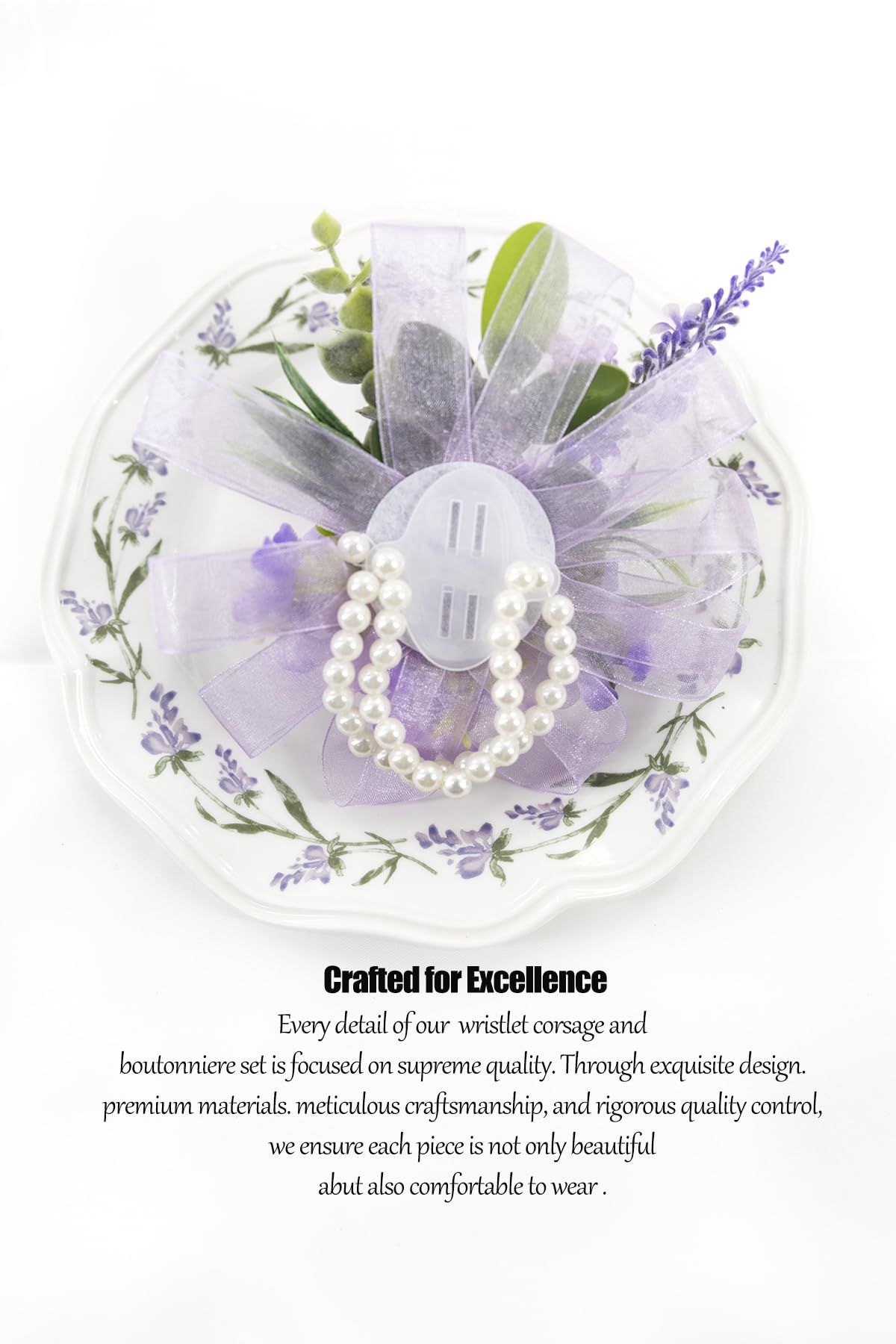 Yelinart double-layer stretch pearl bracelet ensures a comfortable, secure fit