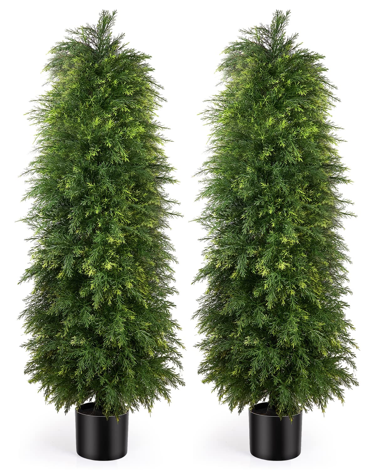 YEMMEN cedar topiary 5ft for outdoor use adds lush greenery to your porch
